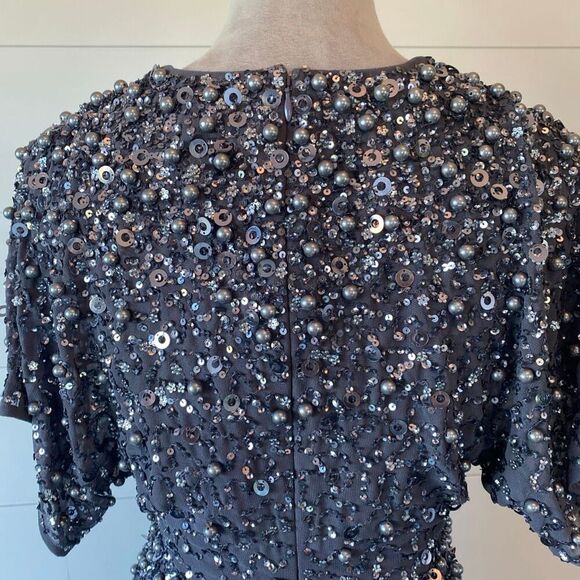 Adrianna Papell Women's Beaded Dolman Sleeve Dress Size 0 New NWT - Picture 12 of 16